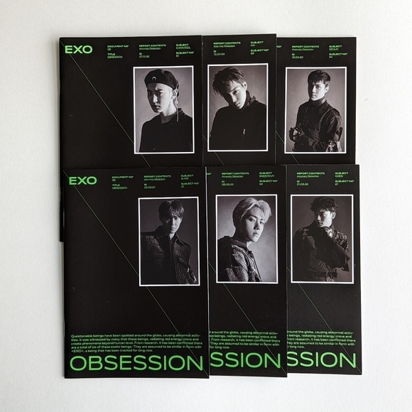 EXO - 6th Album "Obsession' (Green) CD, Posters, Member Photo Books, Lyric Book - Picture 5 of 10